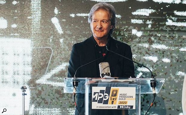 Bob Clearmountain receiving Music Producers Guild Icon Award 2023, Clearmountain's Berkeley Street Studios co-founder