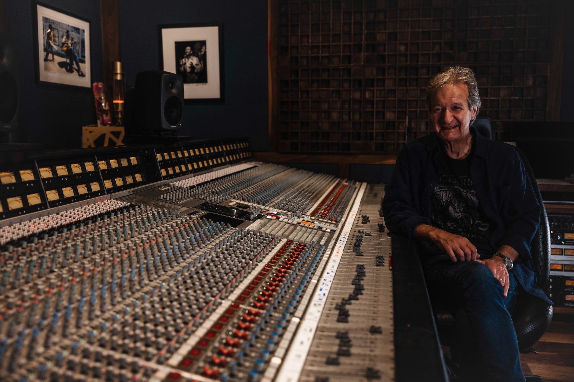Bob Clearmountain at the Mix This! console, Studio M Berkeley Street Studios Santa Monica