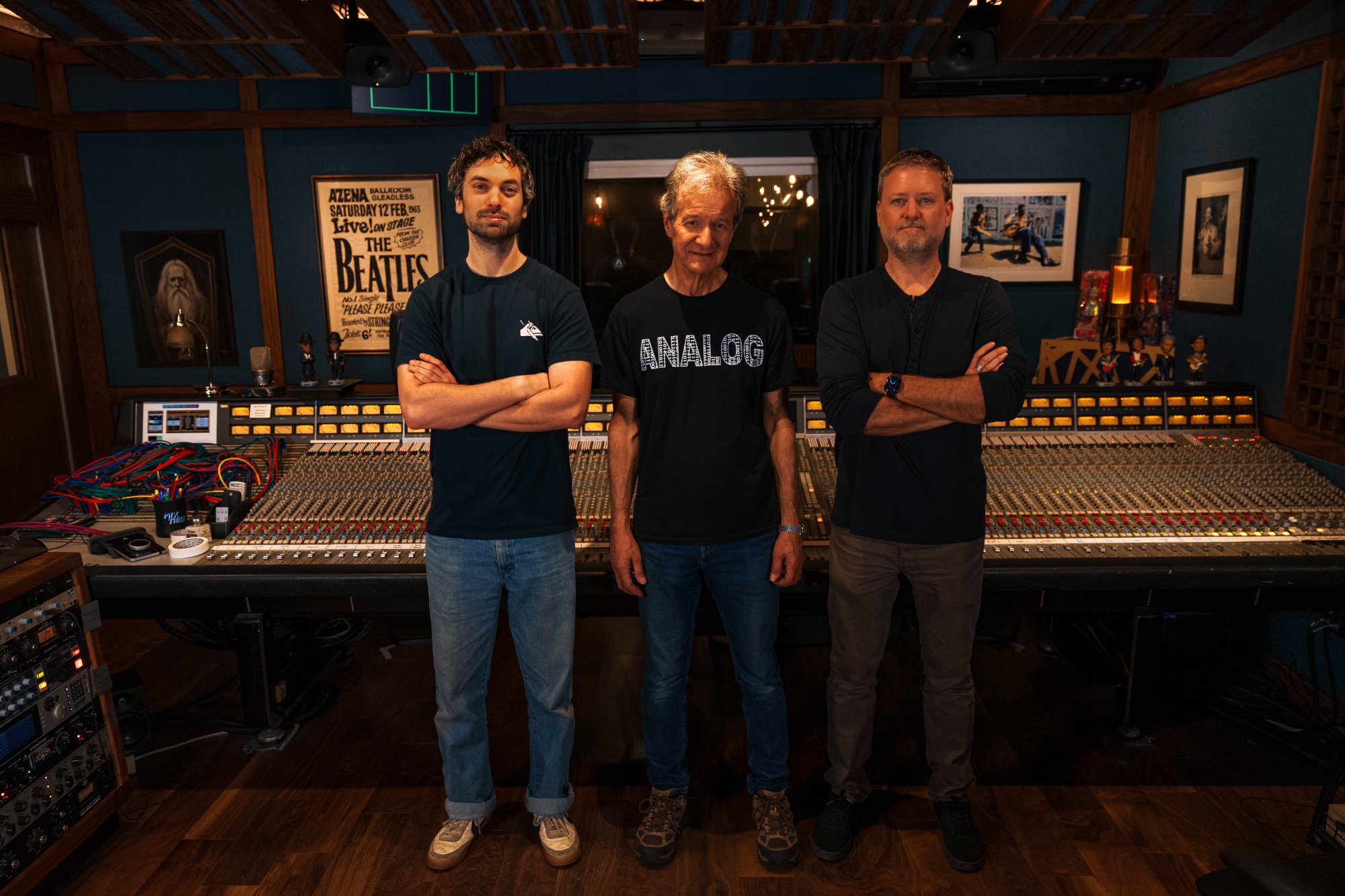 The team at Clearmountain's Berkeley Street Studios, Santa Monica